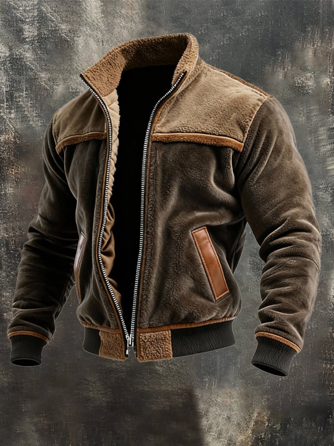 Chaqueta de Terciopelo Marrón Hombre