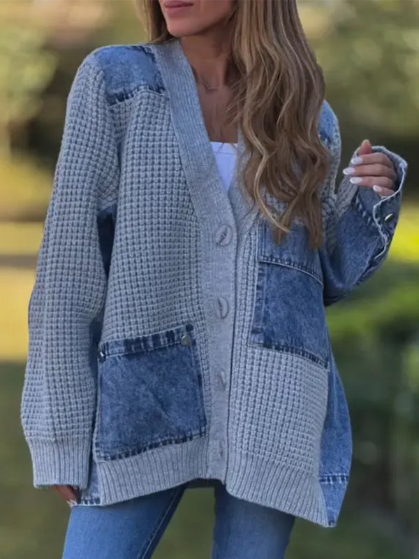 Abrigo Casual de Punto para Mujeres