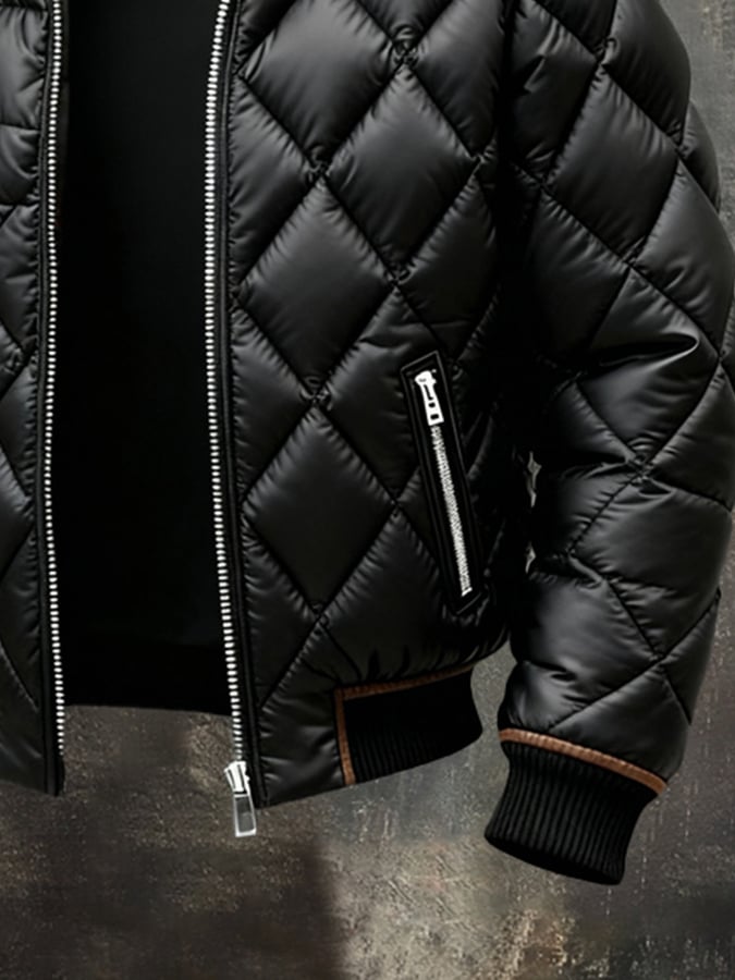 Chaqueta Acolchada Retro Hombre