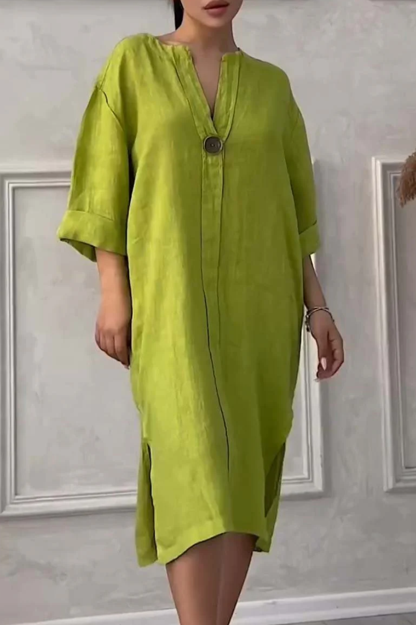 Emma | Vestido de Lino Natural