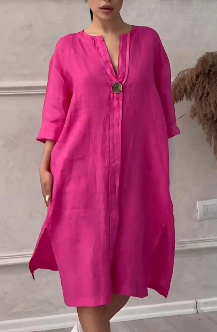 Emma | Vestido de Lino Natural