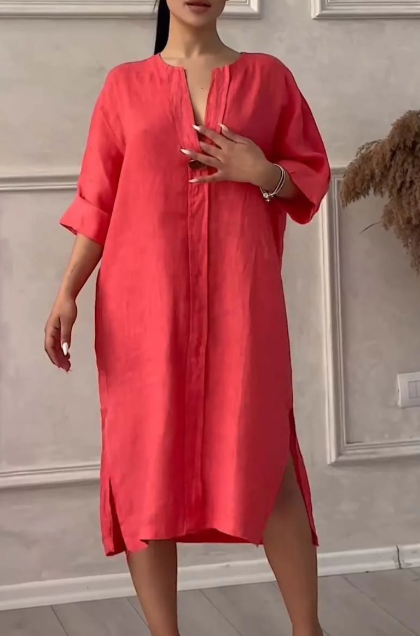 Emma | Vestido de Lino Natural