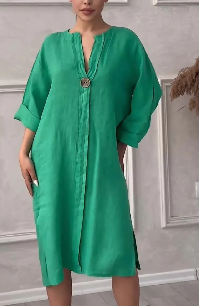 Emma | Vestido de Lino Natural