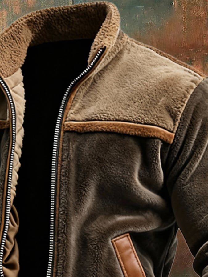 Chaqueta de Terciopelo Marrón Hombre