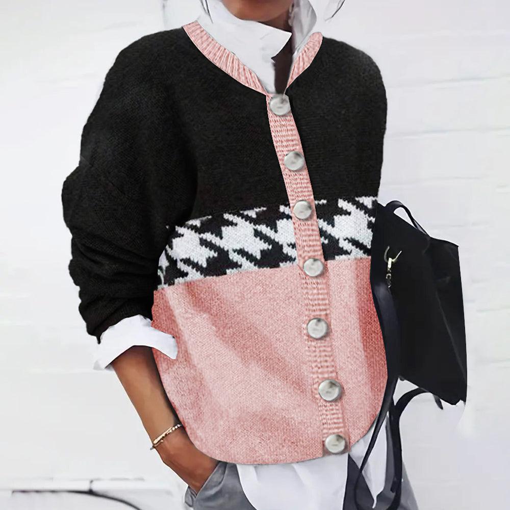 Suéter Elegante de Manga Larga con Estampado