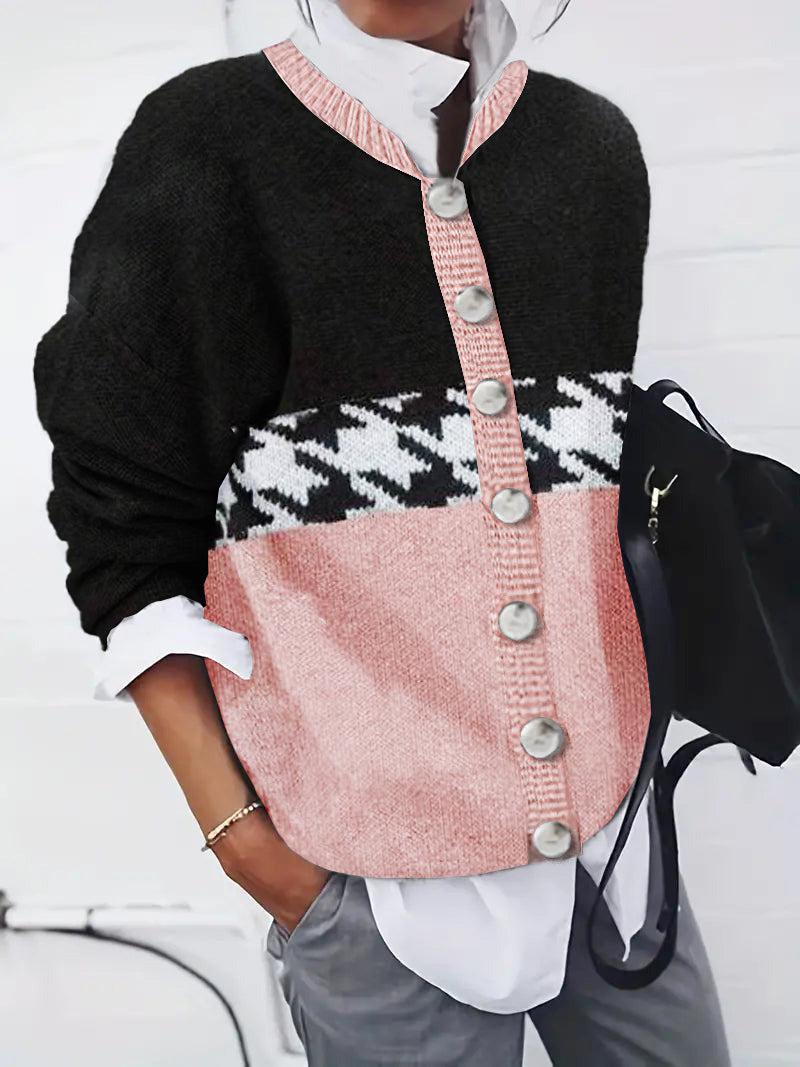 Suéter Elegante de Manga Larga con Estampado