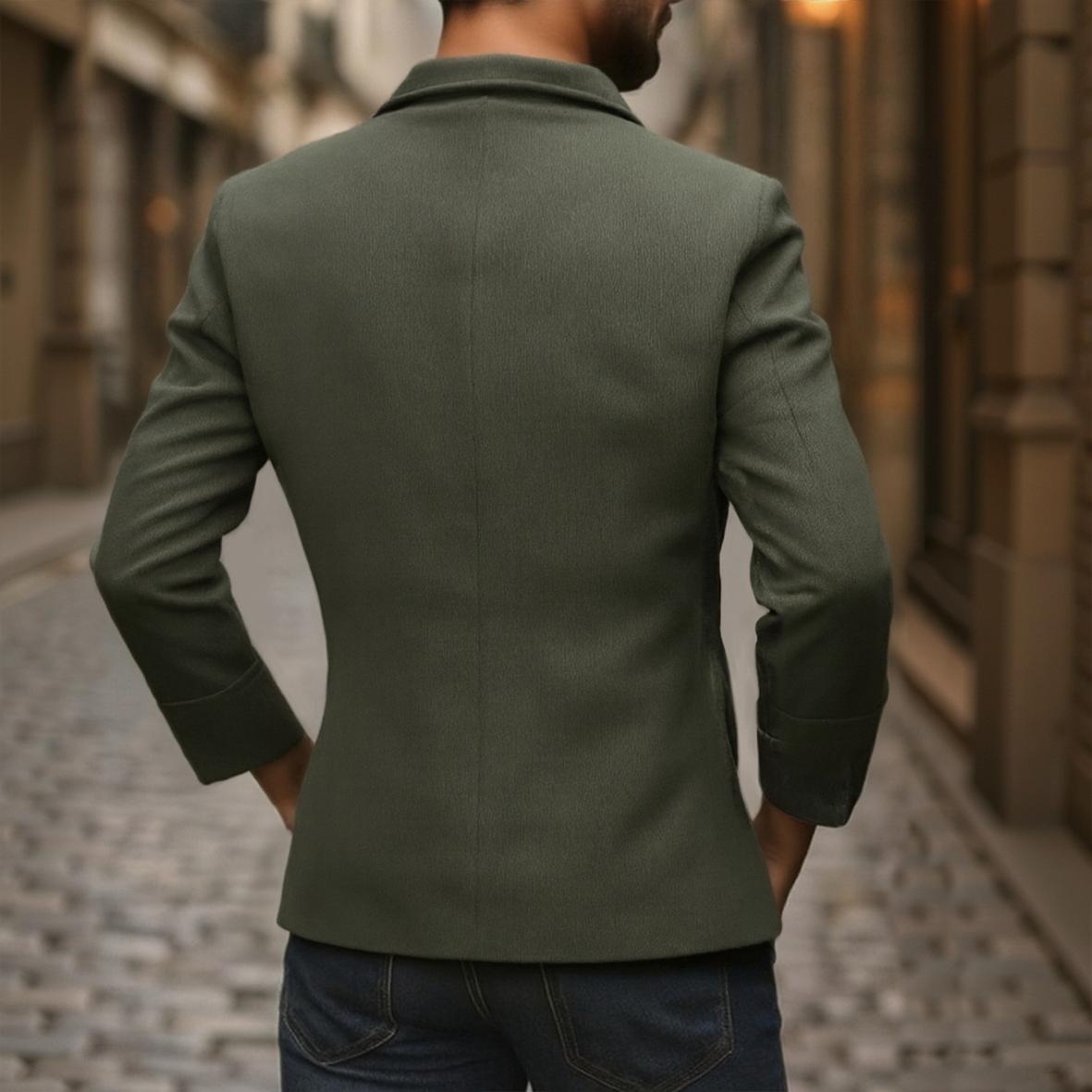 Héctor | Chaqueta de Pana con Cuello Mao