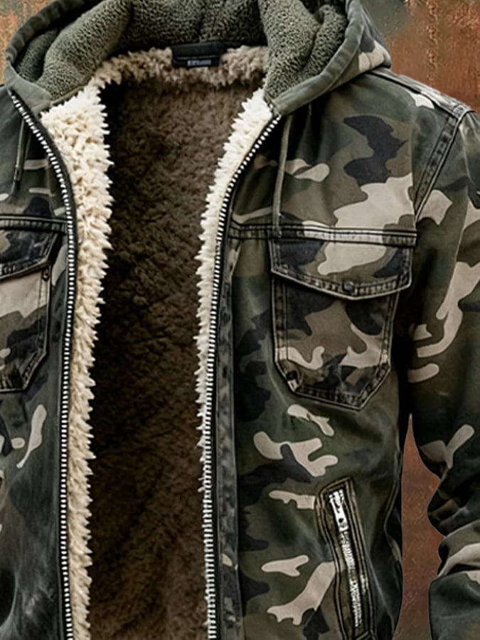 Chaqueta Camuflaje Hombre Forrada