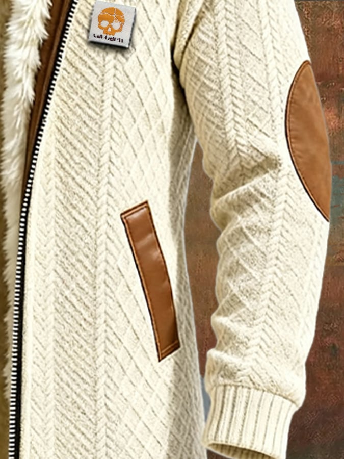 Chaqueta Retro Tejida Hombre