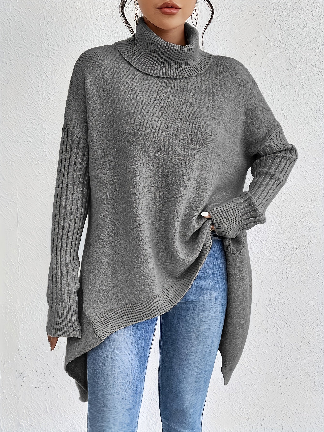 Isla | Suéter de Cuello Alto Oversized