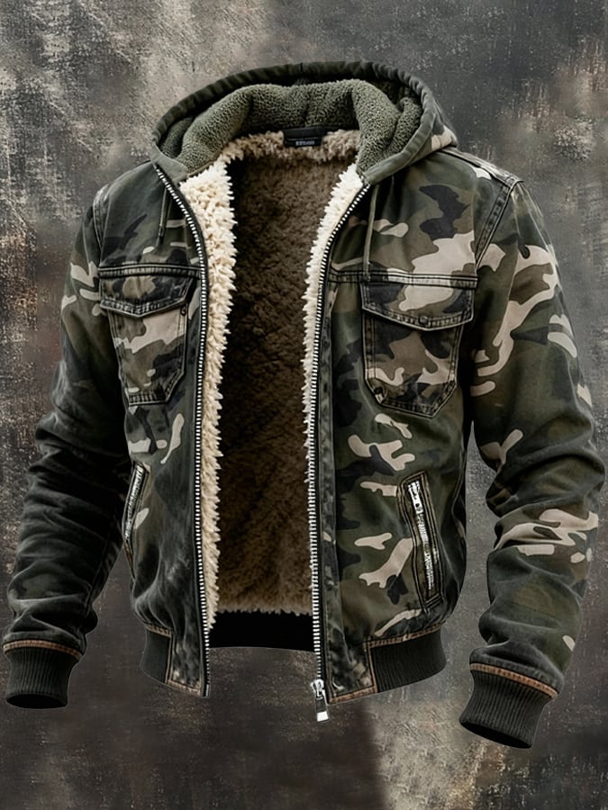 Chaqueta Camuflaje Hombre Forrada