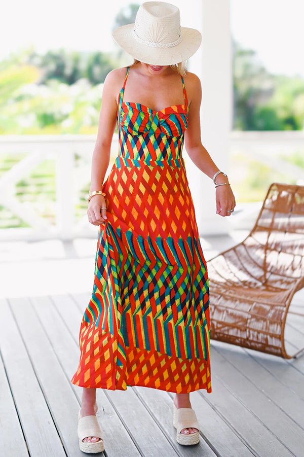 Isabel | Vestido Maxi Estampado