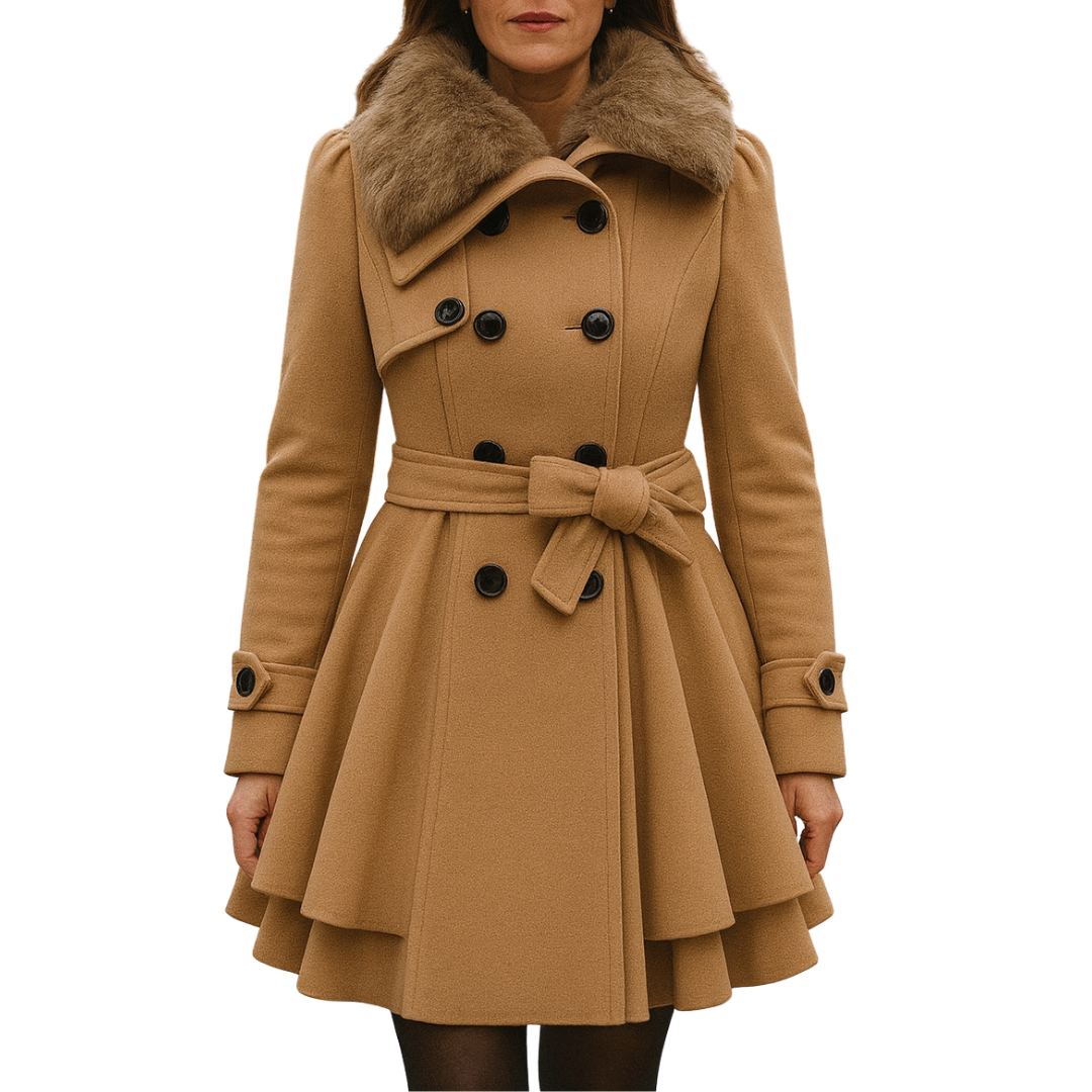 Isabella | Abrigo Invierno con Cuello de Pelo