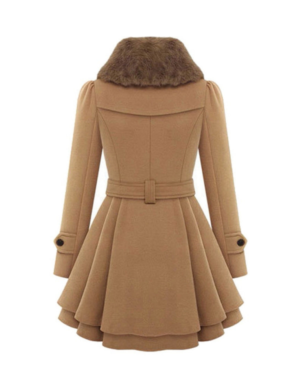 Isabella | Abrigo Invierno con Cuello de Pelo