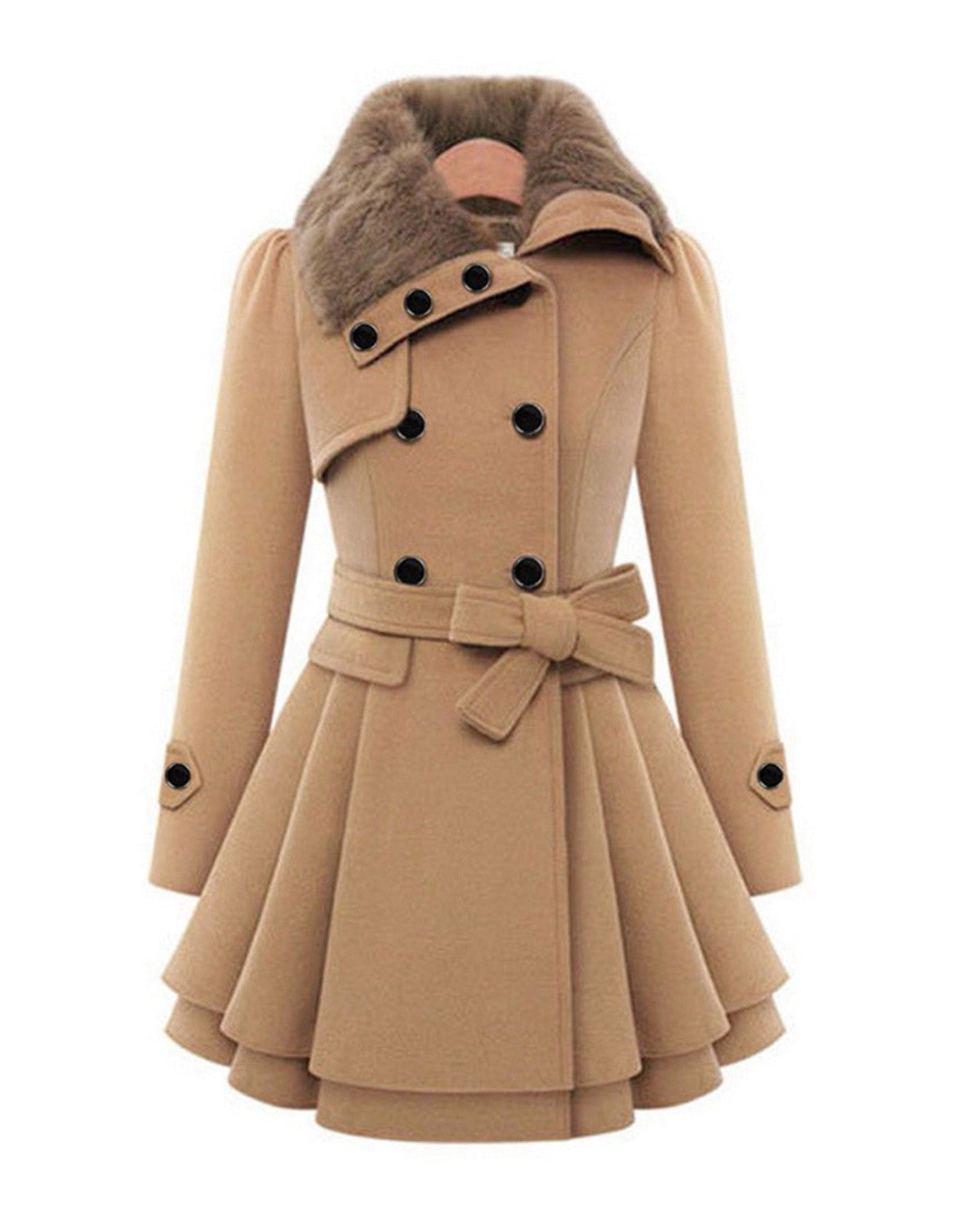 Isabella | Abrigo Invierno con Cuello de Pelo