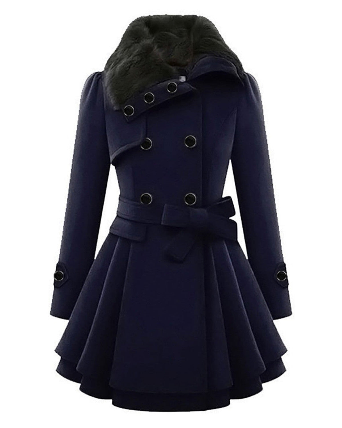 Isabella | Abrigo Invierno con Cuello de Pelo