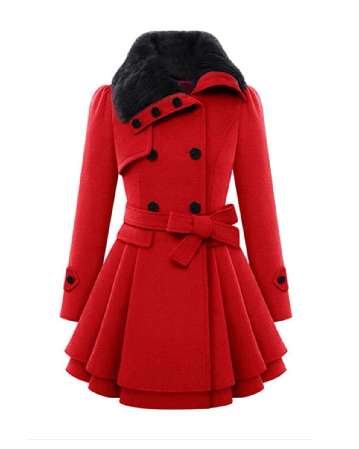 Isabella | Abrigo Invierno con Cuello de Pelo