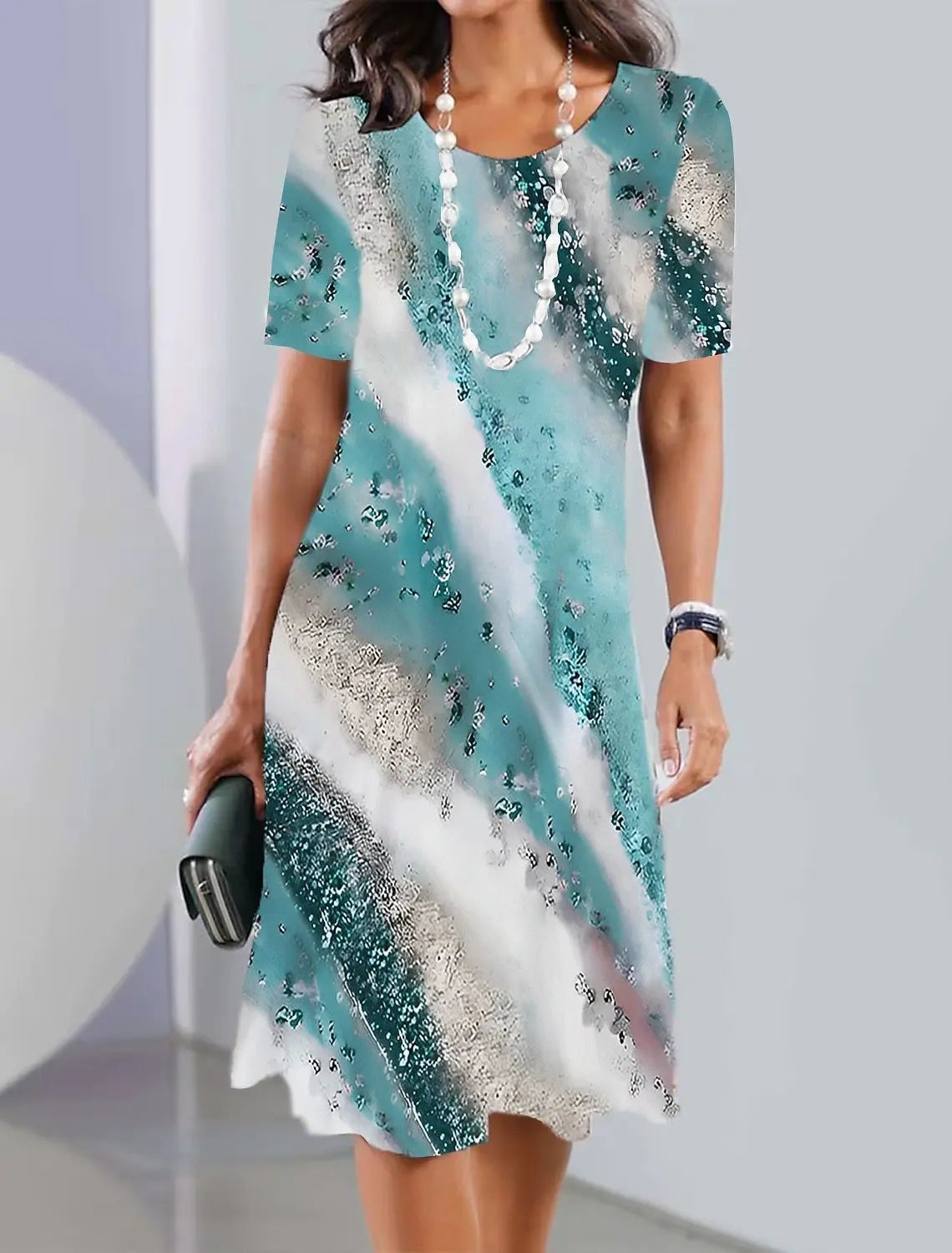 Isabel | Vestido chic de manga corta