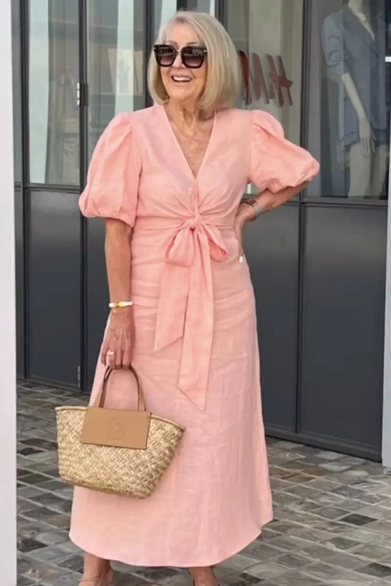 Natasha - Vestido Elegante con Escote en V