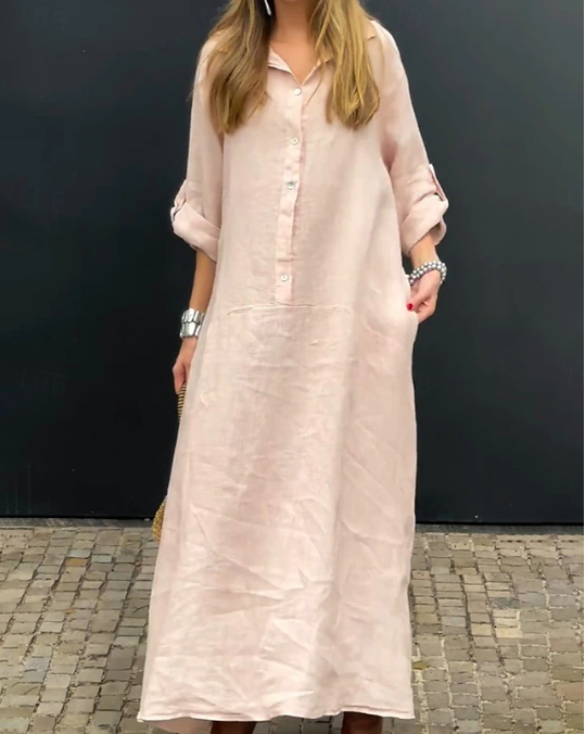 Lea | Vestido camisero largo