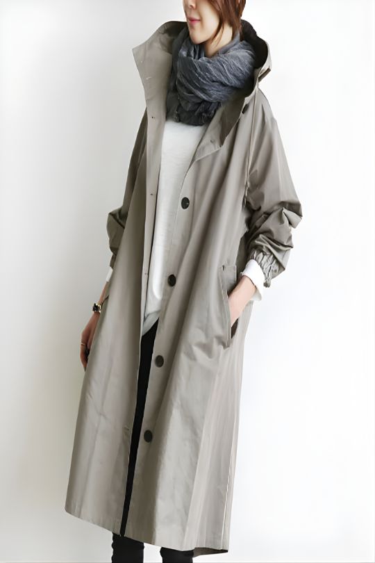 Elena | Trench elegante impermeable