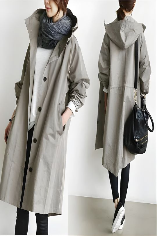 Elena | Trench elegante impermeable