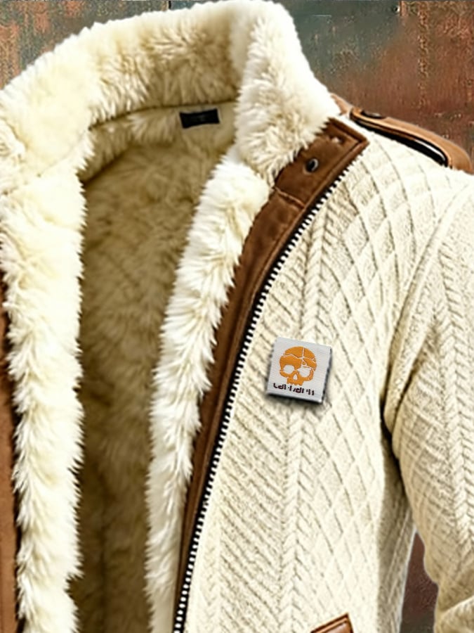 Chaqueta Retro Tejida Hombre