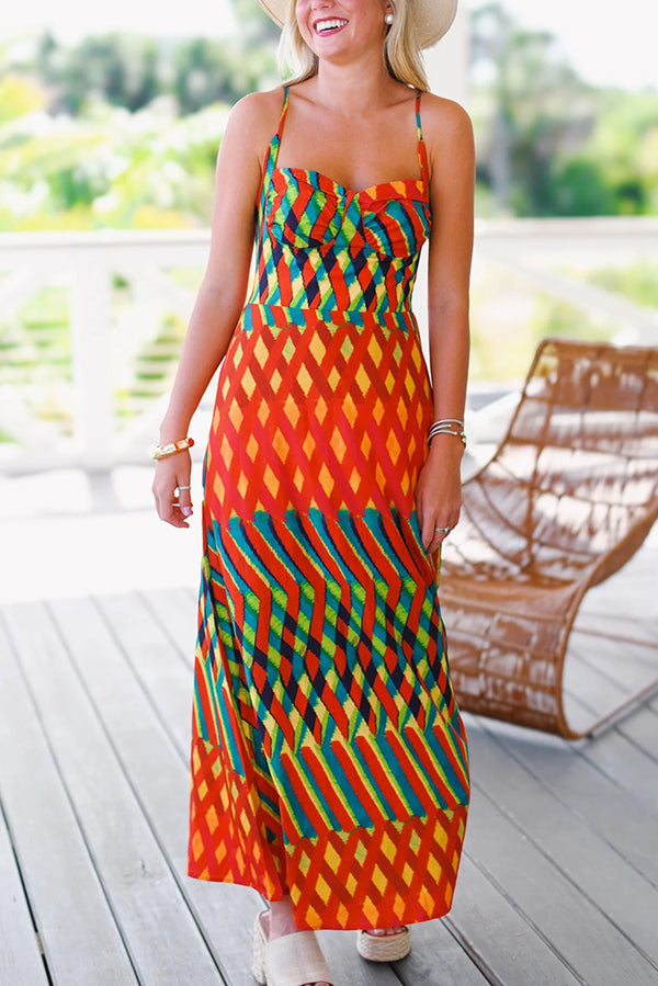 Isabel | Vestido Maxi Estampado