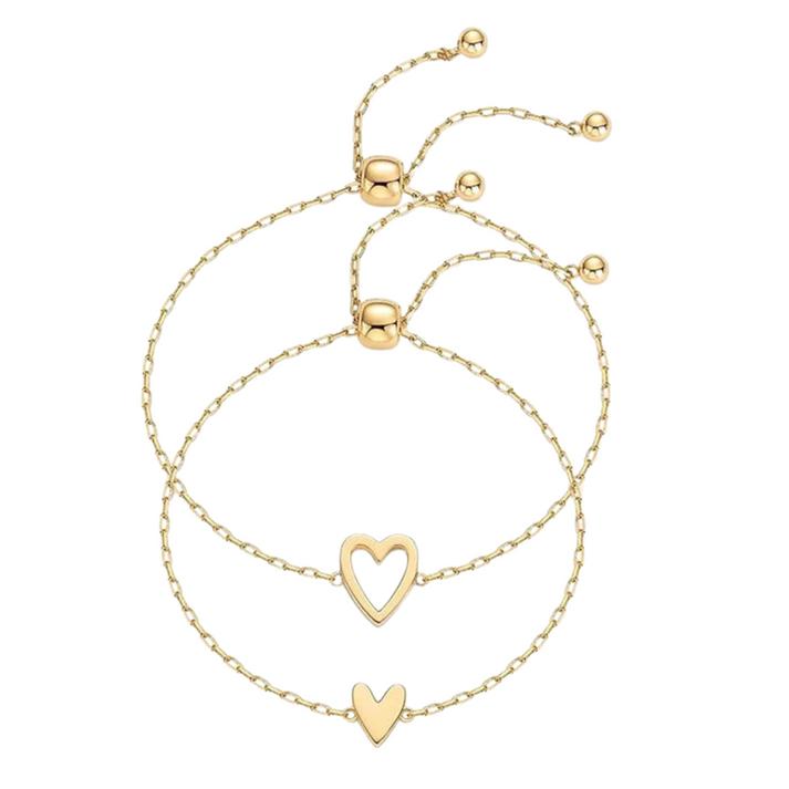 Elena | Pulsera romántica corazones
