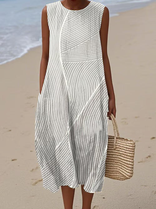 Vestido con rayas elegantes