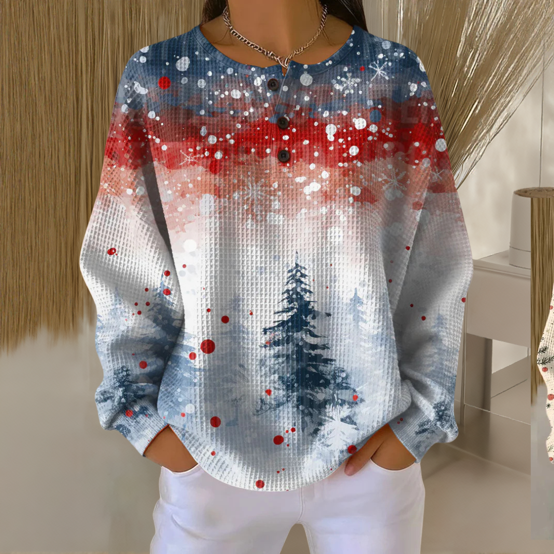 Alva | Suéter con Patrón de Pino Suave