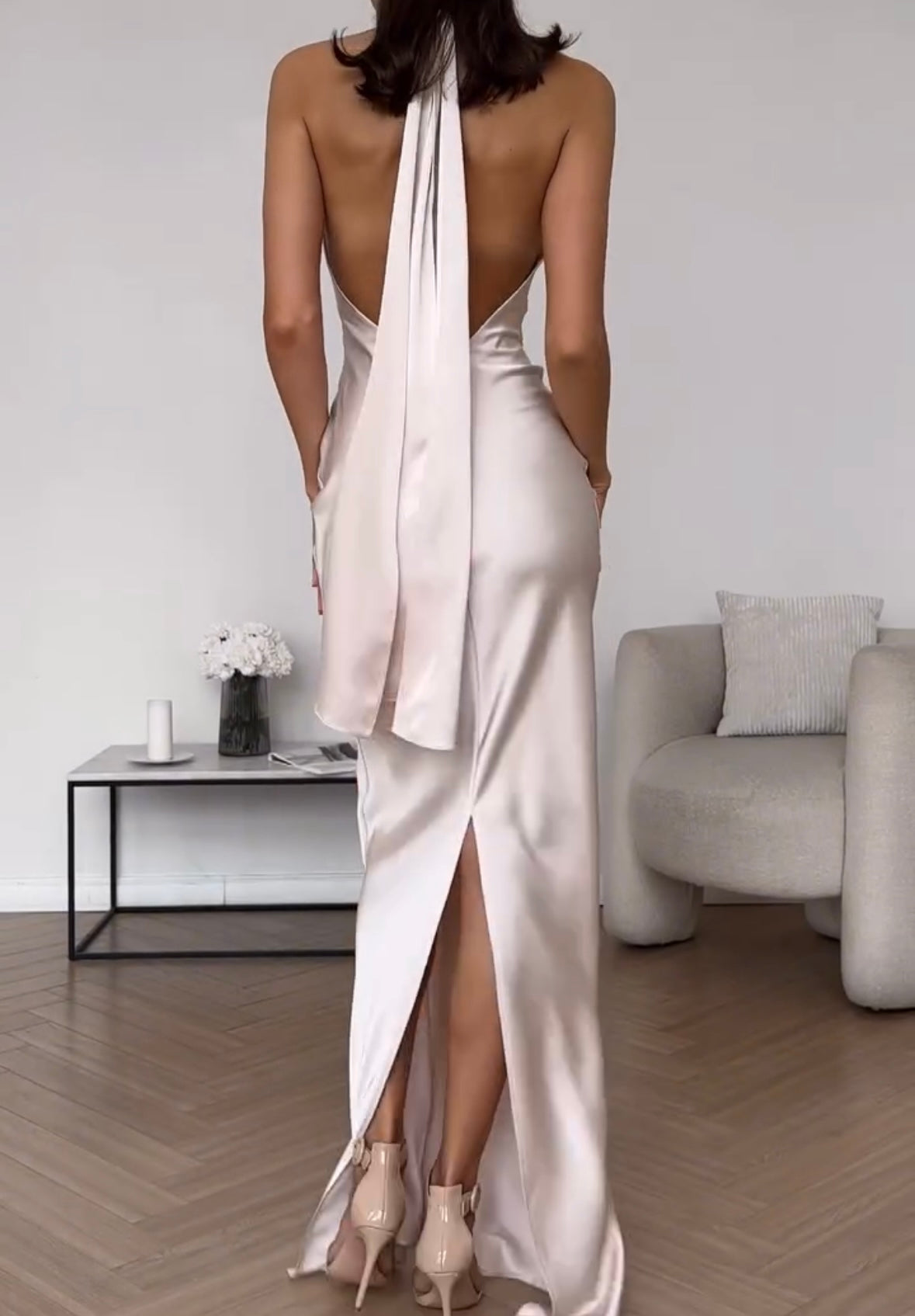 Élise | Elegante vestido de noche de satén