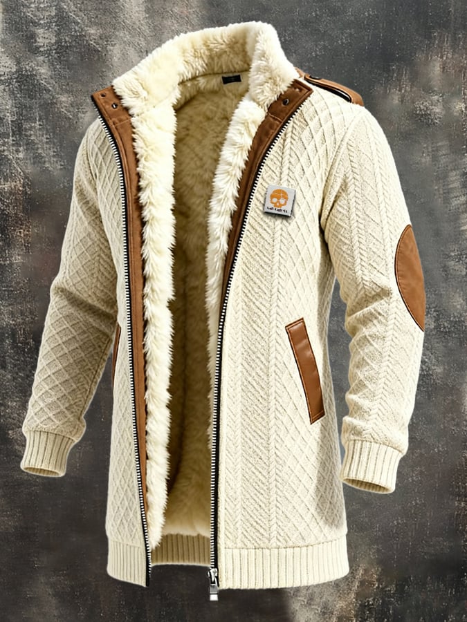 Chaqueta Retro Tejida Hombre