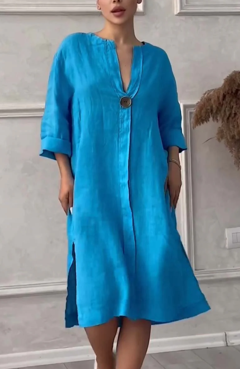 Emma | Vestido de Lino Natural