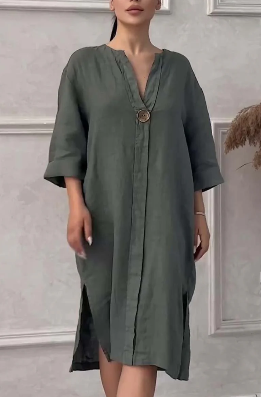 Emma | Vestido de Lino Natural