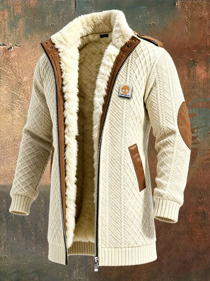 Chaqueta Retro Tejida Hombre