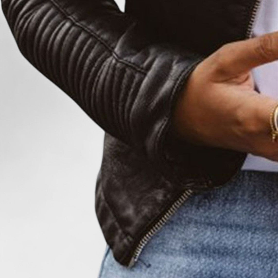 Santana - Chaqueta de cuero elegante