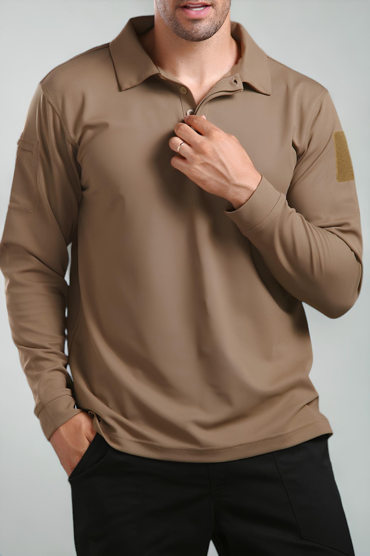 Camisa Polo Táctica de Manga Larga X100