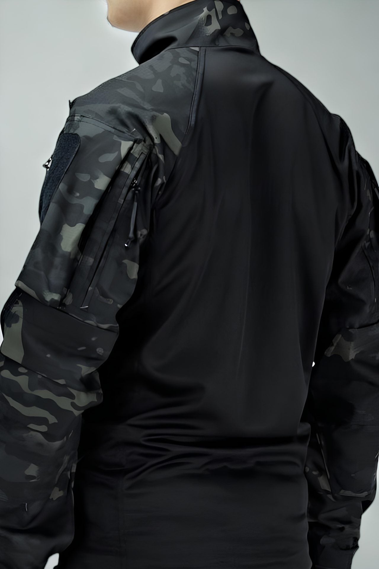 CAMISA TÁCTICA CAMUFLAJE NEGRO EXTREMO