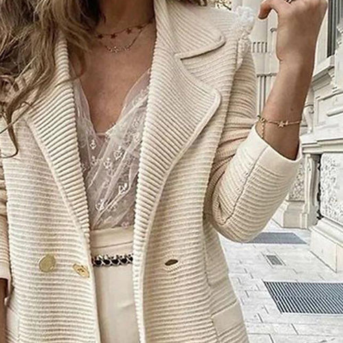 Cárdigan Liso de Manga Larga Groovy