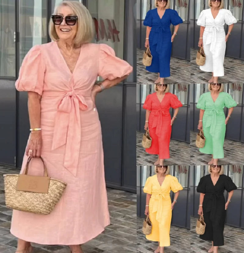 Natasha - Vestido Elegante con Escote en V