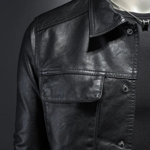 Darius™ | Chaqueta de cuero premium estilo moto