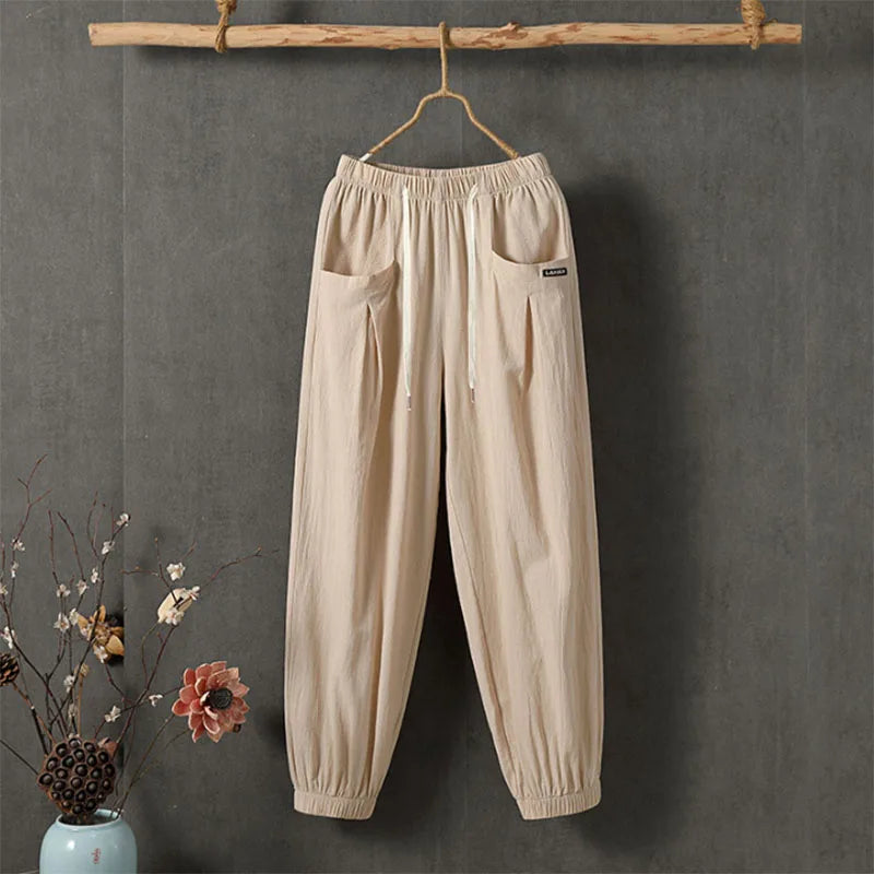 Elena | Pantalón de Lino Natural