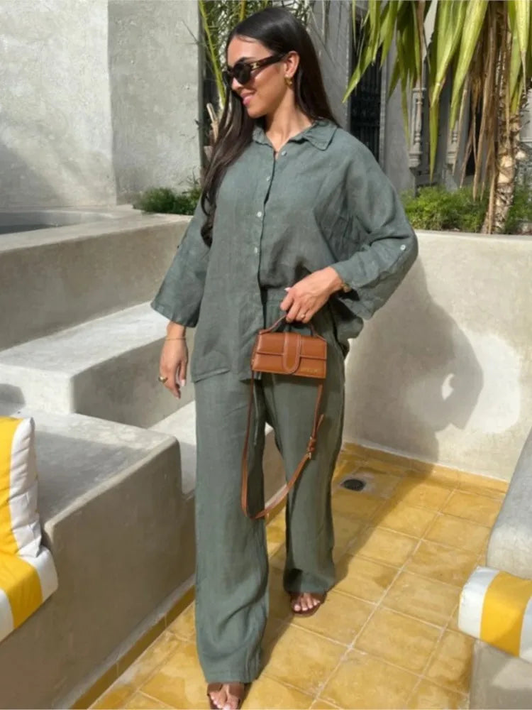 Juliette | Conjunto relajado de lino