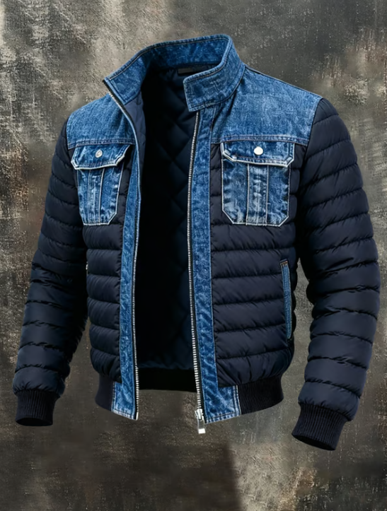 Chaqueta Híbrida Denim Hombre