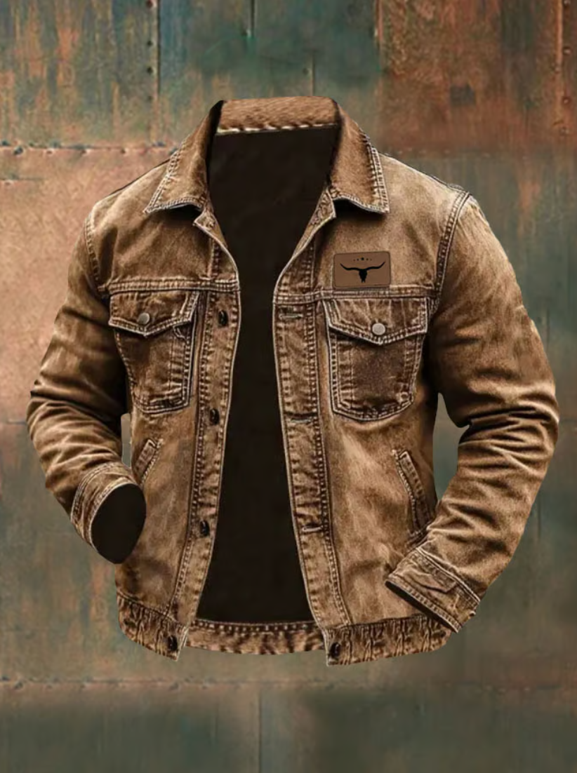 Héctor | Chaqueta vintage estilo western para hombre