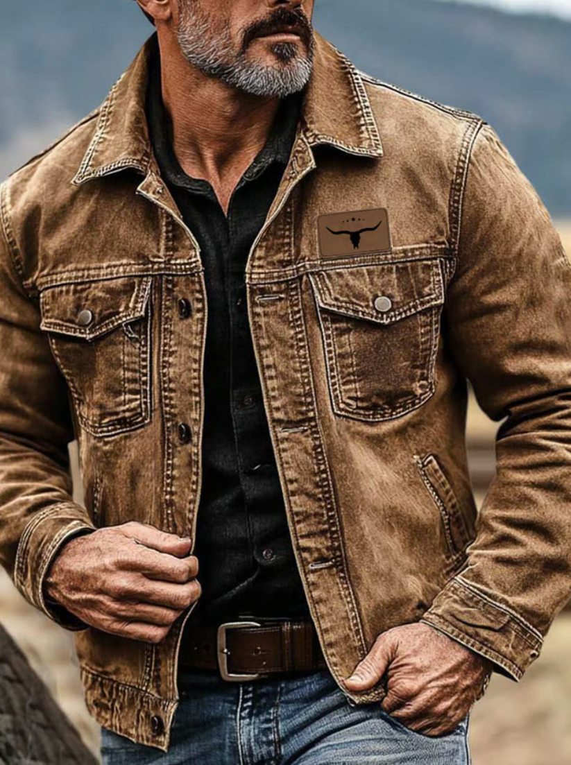 Héctor | Chaqueta vintage estilo western para hombre