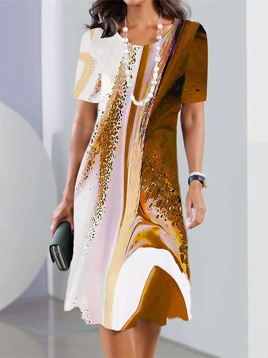 Isabel | Vestido chic de manga corta