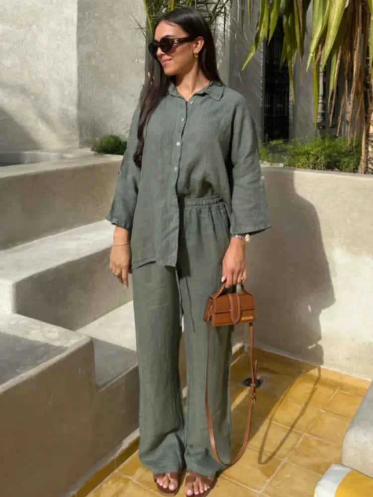 Juliette | Conjunto relajado de lino