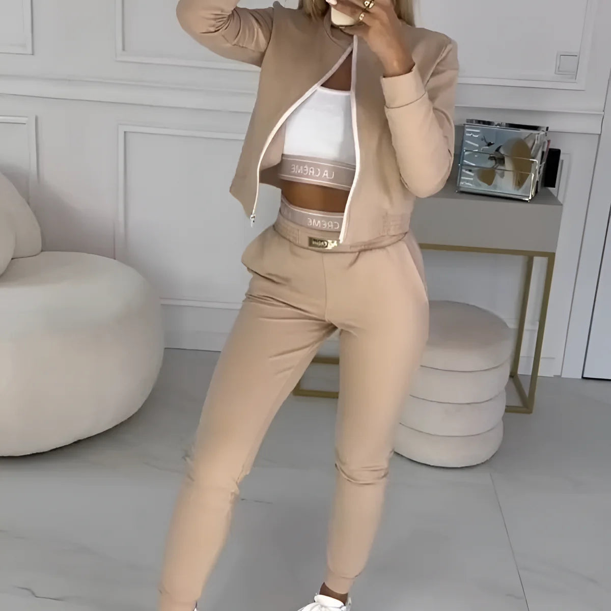 Nova I Conjunto de 3 piezas con cremallera para mujer